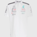 Mercedes Benz 2025 F1 white Polo Shirt