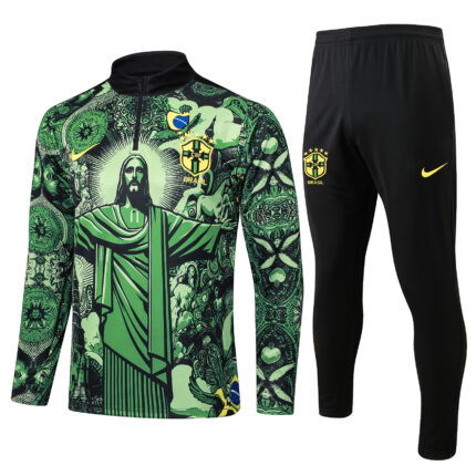 Mens Brazil 2024/25 Half-Zip Sweater+Pant 815