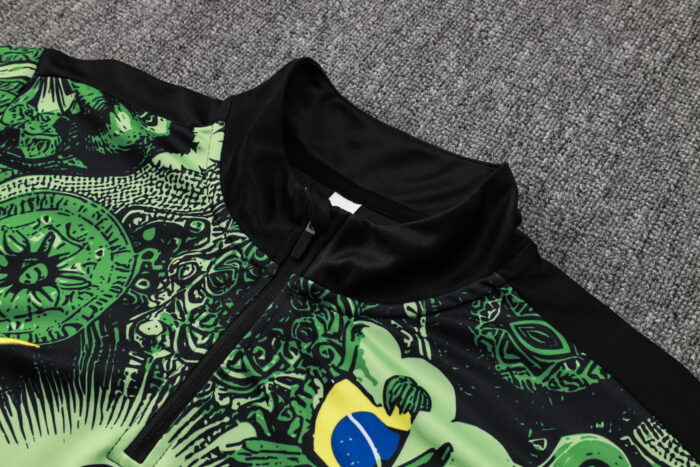 Mens Brazil 2024/25 Half-Zip Sweater+Pant 815 - Image 4