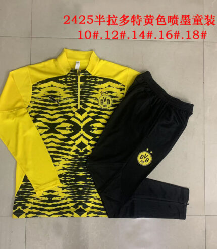 Kids Borussia Dortmund 2023/24 Half-Zip Sweater+Pant 815