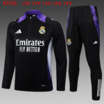 Kids Real Madrid 2024/25 Half-Zip Sweater+Pant 815
