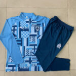 Mens Olympique Marseille 2024/25 Half-Zip Sweater+Pant 815