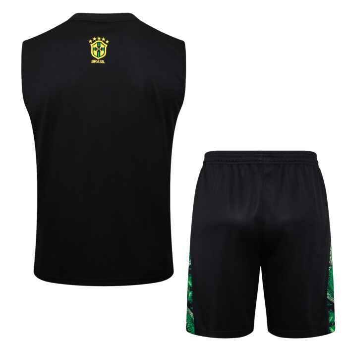 Mens Brazil 2024/25 Tank Top+Short 815 - Image 2