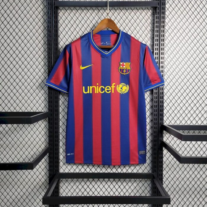 Retro Barcelona 2009/10 Home Jersey - Image 3