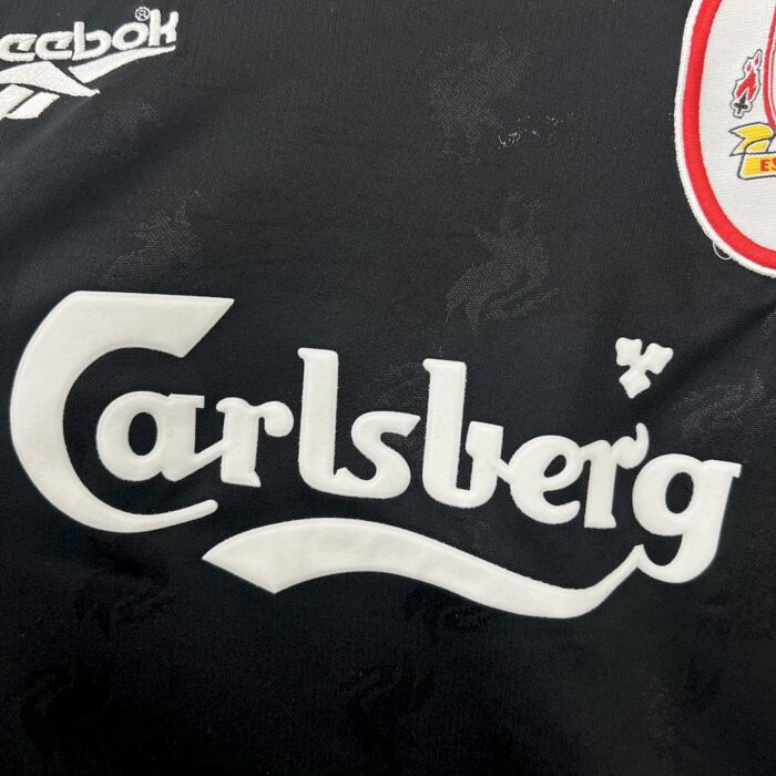 Retro Liverpool 1996/97 Black Jersey - Image 3
