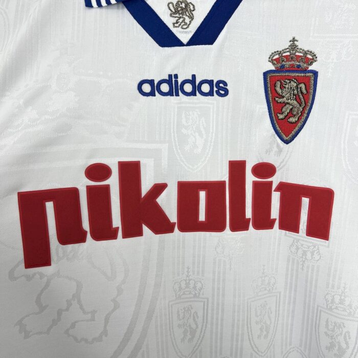 Retro Real Zaragoza 1997/98 Home Jersey - Image 5