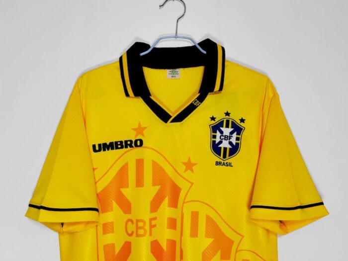 Retro Brazil 1994 Home Jersey - Image 4