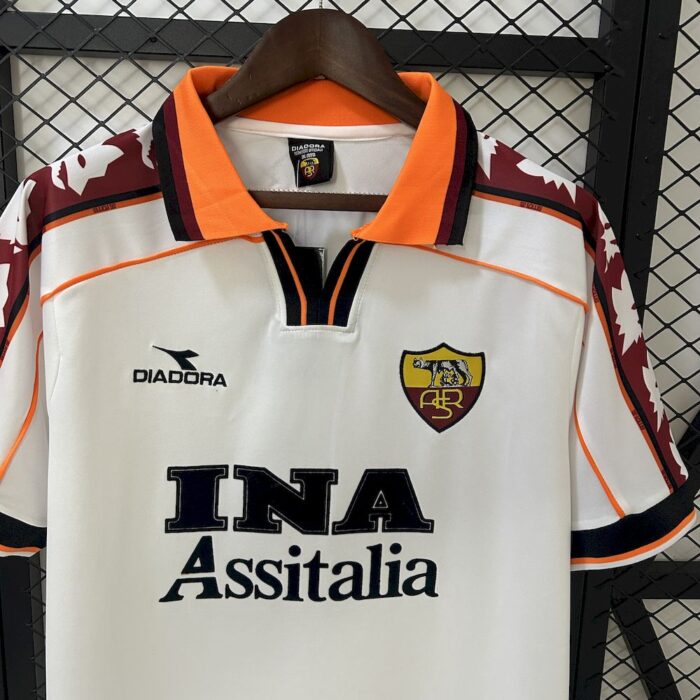 Retro AS Roma 1998/99 Away Jersey - Image 4
