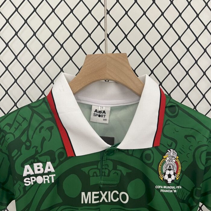 Retro Mexico 1998 Home Kids Kit - Image 4