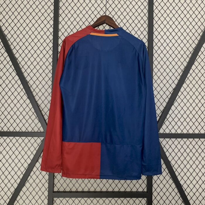 Retro Barcelona 2008/09 Home Long Sleeve Jersey - Image 2