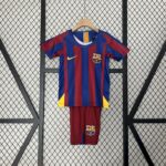 Retro Barcelona 2005/06 Home Kids Kit
