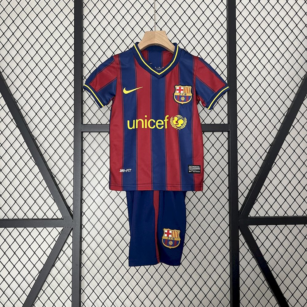 Retro Barcelona 2009/10 Home Kids Kit - Image 1