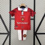 Retro Manchester United 1996/97 Home Kids Kit