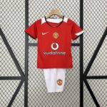 Retro Manchester United 2004/06 Home Kids Kit