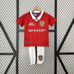 Retro Manchester United 1999/00 Home Kids Kit