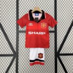Retro Manchester United 1994/96 Home Kids Kit