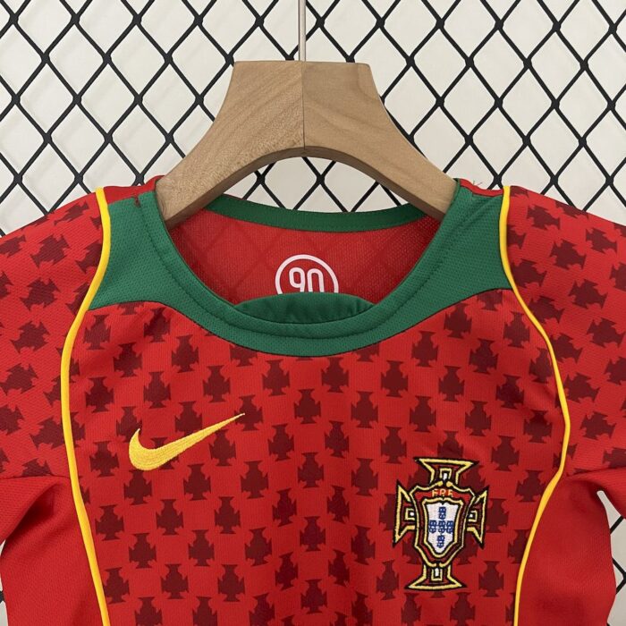 Retro Portugal 2004 home Kids Kit - Image 4