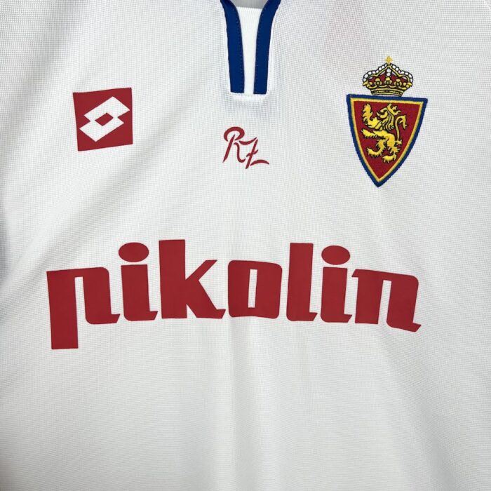 Retro Real Zaragoza 2003/04 Home Jersey - Image 4