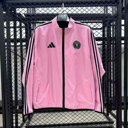 Mens Inter Miami CF 2025 Black pink (double-sided) Windbreaker