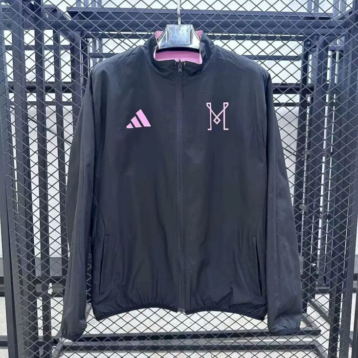 Mens Inter Miami CF 2025 Black pink (double-sided) Windbreaker - Image 4