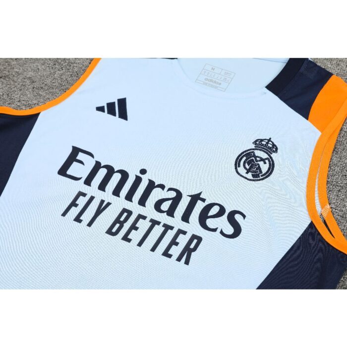 Mens Real Madrid 2024/25 Tank Top+Short 418 - Image 5
