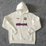Mens Barcelona 2025 Travis Scott Edition White Football Hoodie