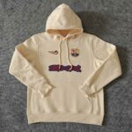 Mens Barcelona 2025 Travis Scott Edition Beige Football Hoodie
