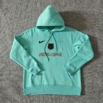 Mens Barcelona 2025 Travis Scott Edition Grass Green Football Hoodie