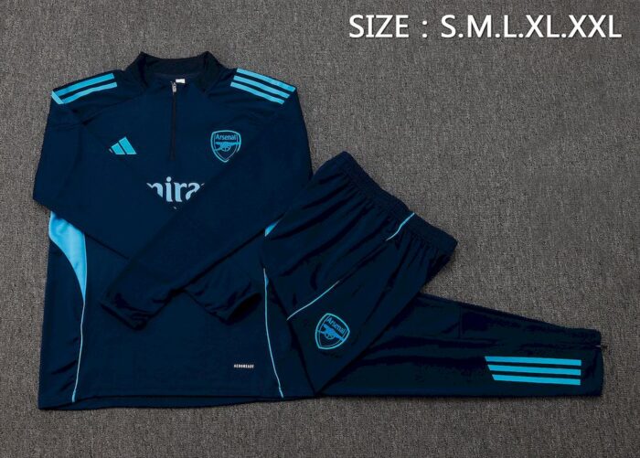 Mens Arsenal 2025/26 Half-Zip Sweater+Pant 815 - Image 3