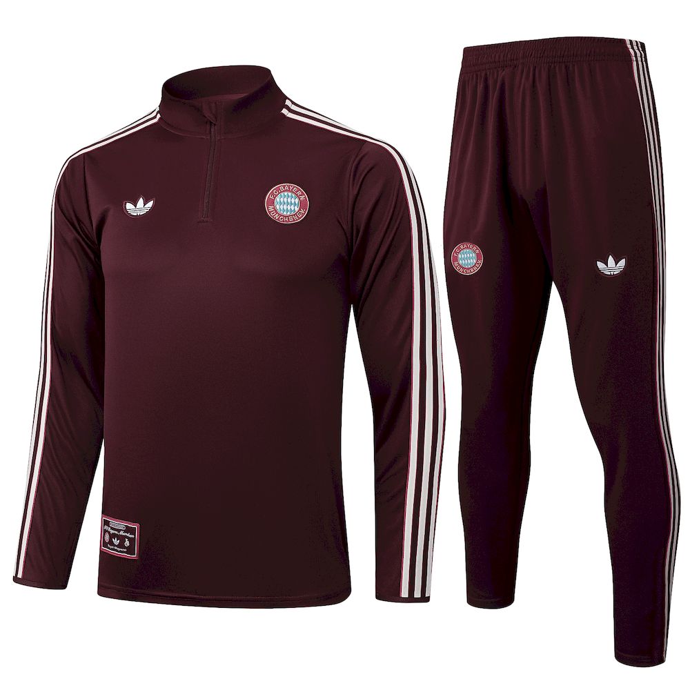 Mens Bayern Munich 2025/26 Half-Zip Sweater+Pant 815 - Image 1