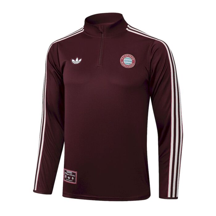 Mens Bayern Munich 2025/26 Half-Zip Sweater+Pant 815 - Image 3