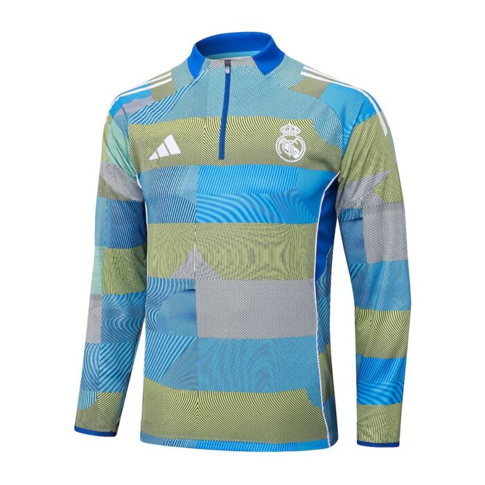 Mens Real Madrid 2025/26 Half-Zip Sweater+Pant 815 - Image 3