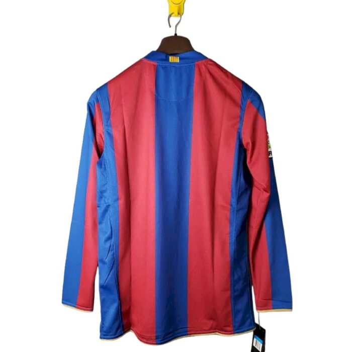 Retro Barcelona 2007/08 Home Long Sleeve Jersey - Image 2