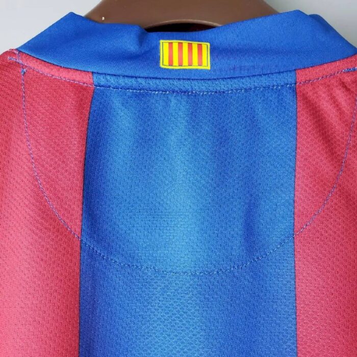 Retro Barcelona 2007/08 Home Long Sleeve Jersey - Image 3