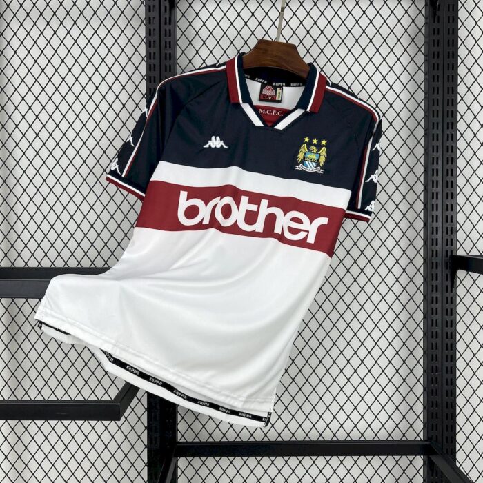 Retro Manchester City 1997/98 Away Jersey - Image 3