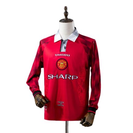 Retro Manchester United 1996/97 Home Long Sleeve Jersey