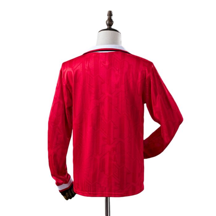 Retro Manchester United 1992/94 Home Long Sleeve Jersey - Image 2