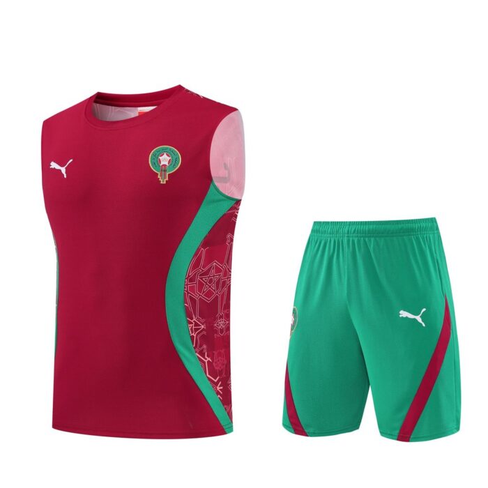 Mens Morocco 2026/27 Tank Top+Short HY - Image 3