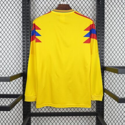 Retro Colombia 1990 Home Long Sleeve Jersey – view 2