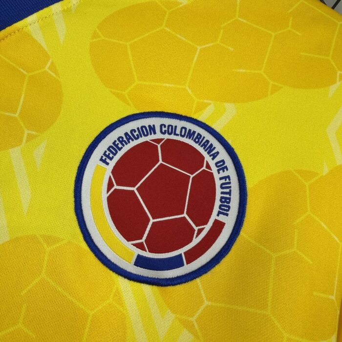 Retro Colombia 1994 Home Long Sleeve Jersey - Image 4