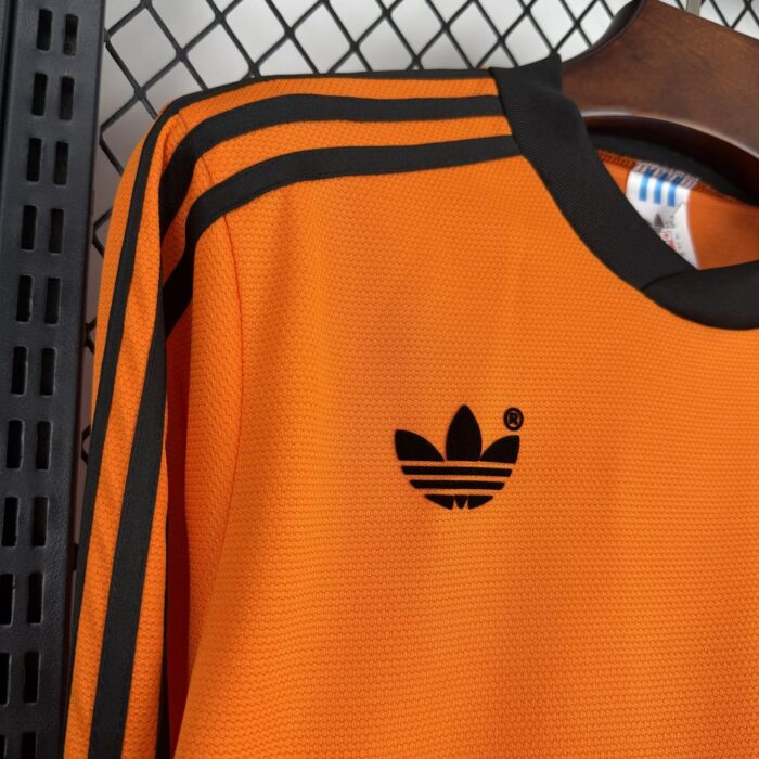 Retro Netherlands 1980 Home Long Sleeve Jersey - Image 5