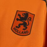 Retro Netherlands 1980 Home Long Sleeve Jersey - Image 4