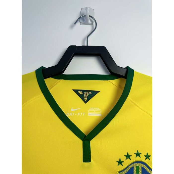 Retro Brazil 2014 Home Jersey - Image 3