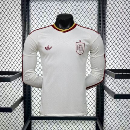 Mens Spain 2026 World Cup Away Long Sleeve Jersey Player Version