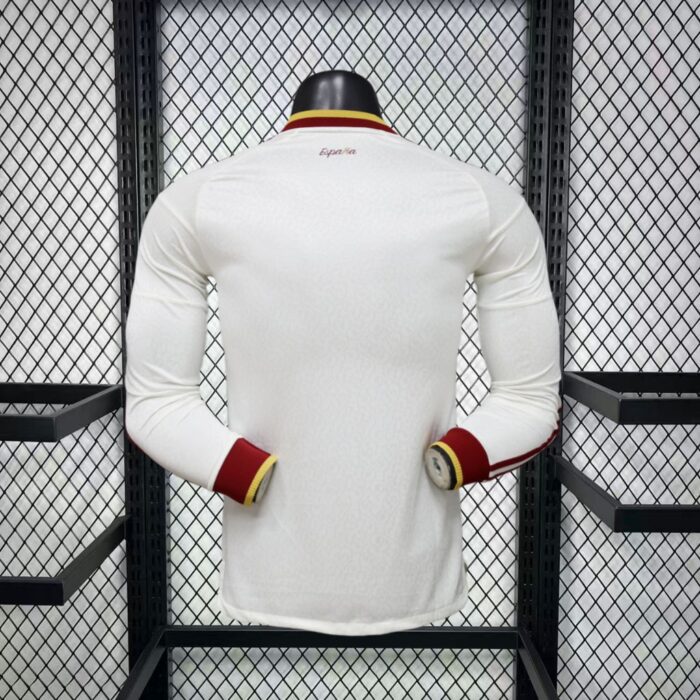 Mens Spain 2026 World Cup Away Long Sleeve Jersey Player Version - Image 2