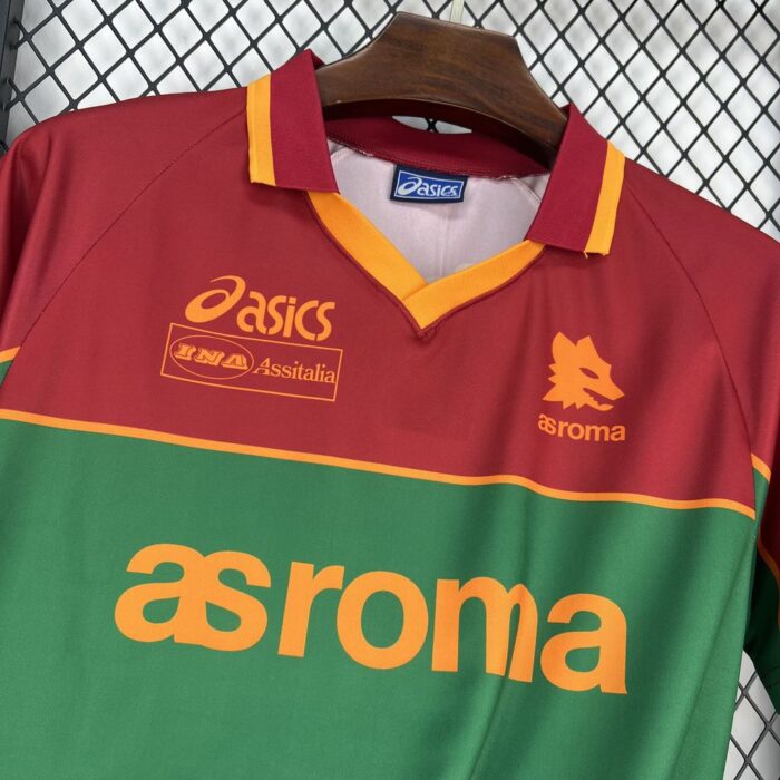 Retro AS Roma 1995/96 Pre-Match Jersey - Image 4