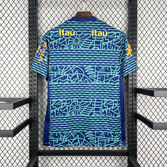 Retro Brazil 2024 Pre-Match Jersey - Image 2