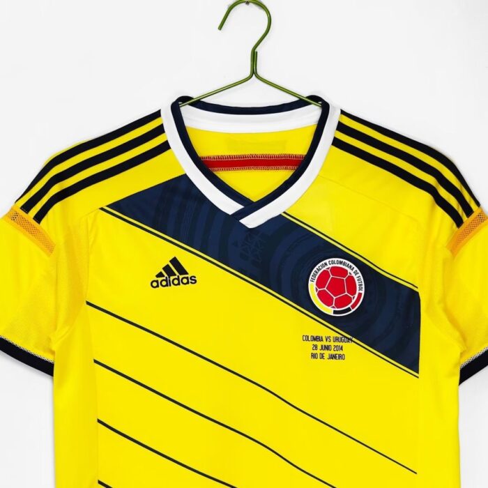Retro Colombia 2014 Home Jersey - Image 3