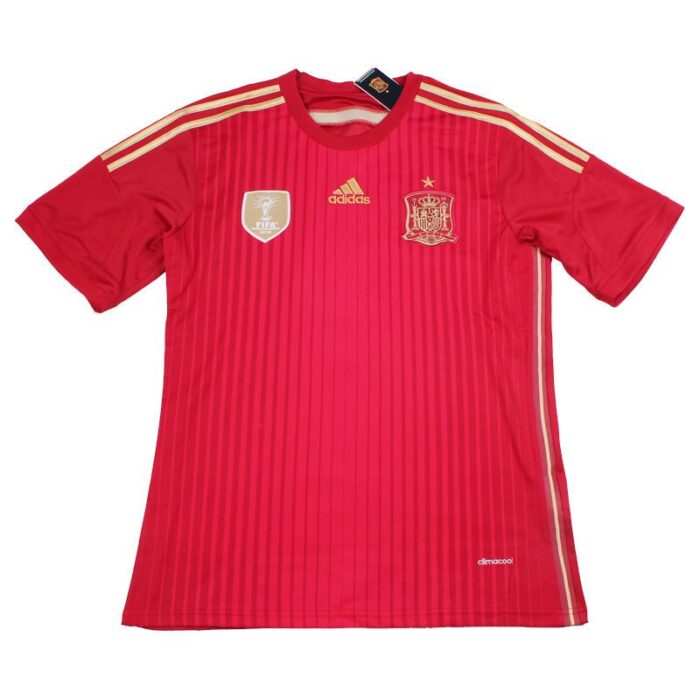 Retro Spain 2014 Home Jersey - Image 2