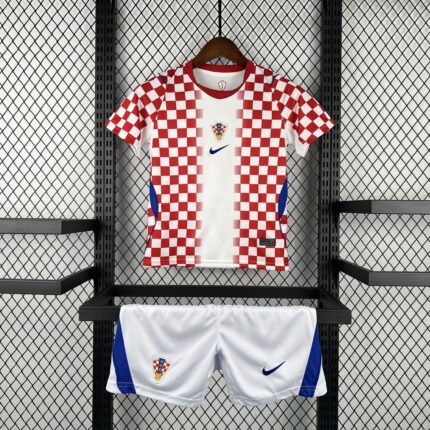 Kids Croatia 2026 World Cup Home Kit
